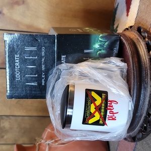 Aliens branded metal Ripley mug with lid
